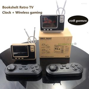 Mini Retro TV Game Console Video Handheld com 2 controladores sem fio embutidos 108 jogos diferentes para NES AV Out