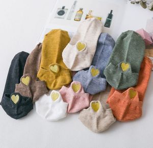 Herbst Winter Mode Frauen Socken Japanischen Stil Niedlichen Cartoon Liebe Herz Baumwolle Mittelrohr Socken
