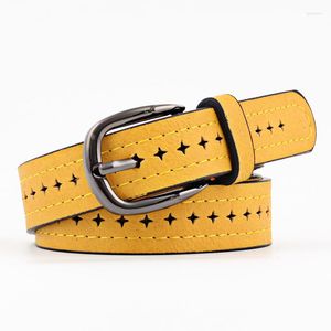 Cinture 2022 Good Women Cow Genuine Leather Pin Buckle Vintage Style Top Quality Est Luxury Female Strap Original