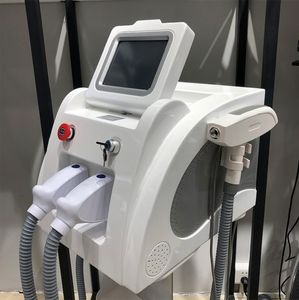 2 em 1 Q Removeamento de pigmentos com comutação Remoção de tatuagem de carbono YAG nd Laser Opt IPL Máquina de remoção permanente de cabelo