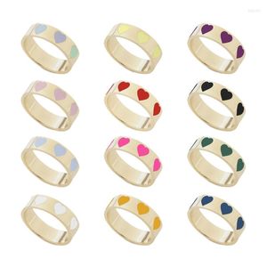 Wedding Rings E0BE 12 PCS Alloy Fashion Valentine Jewelry Gift For Women Girlfriend Mom