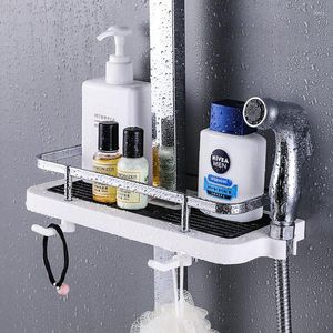 Haczyny łazienka do przechowywania szafka na głowę prysznicowa uchwyt na mydło naczyń szampon szampon stojak na szelf na półkę organizator