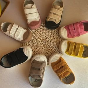 First Walkers Children Canvas Shoes Toddler Infant Boys Sneakers Girls Candy Color Disual Kids Kids Leisure Loving 220830