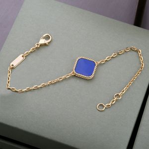 Bracciale in oro Bracciali da donna Designer Catena Trifoglio Bracciale Collegamenti Bracciali Bracciale donna Braccialetti Catene Braclet Pulsera Bracciale Bracciali Braccialetto