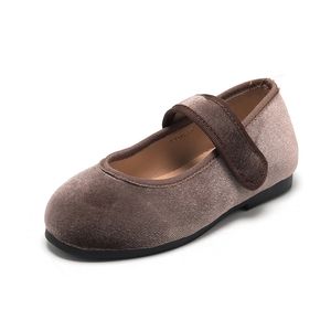 Primeiros Walkers Girls Shoes para Winter Velvet Herringbone Elegante Mary Jane Casual Crian￧as Vendas Tamanho 2135 220830