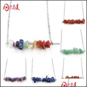 Pendant Necklaces Stone Necklace Female Cross-Border Boho Jewelry Amethyst Necklaces Drop Delivery 2021 Pendants Yydhhome Dhtrd