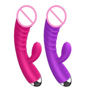 Articoli di bellezza Nuovo 10 Frequenza Donne G-Spot Vibratore Coniglio Riscaldamento Stimolazione Massaggiatore USB Ricaricabile Giocattolo adulto sexy per coppie