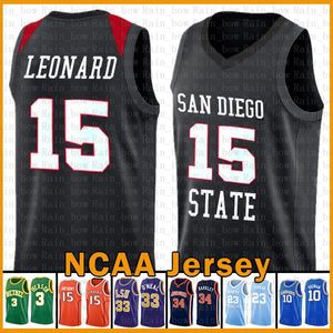 San Diego State Aztecs College NCAA 15 Kawhi LeBron 23 James 2 Jersey de basquete Leonard Dwyane 3 Wade Stephen 3