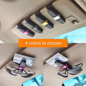 Innenzubehör Brillenetui Auto-Clip-Halter mit Sonnenblendenhalterung für Sonnenbrillenkarten-Ticketverschluss Brillen