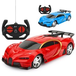 Electricrc Car RC Fourway 118 Zdalne sterowanie samochodem z LED Lights Ładowanie wyścigów w terenie Electric Boy Toys For Children Outdoor Birthday Toy 220830