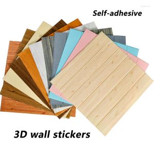 Wallpapers 5mm Thickened 3D Panel Self-Adhesive Waterproof Wall Stickers Moisture-Proof Furniture Decoration Bedroom Living Room Decora