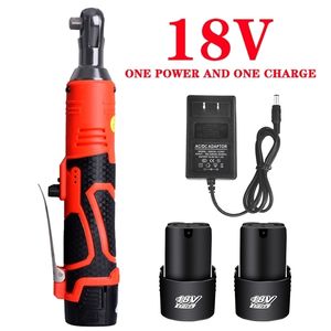 12V18V Cordless Electric Wrench Ratchet Set Angle Drill Screwdriver Auto Repair Tool for Removing Screws and Nuts