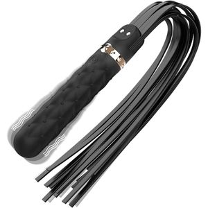 Articoli di bellezza BDSM Leather Whip Clit G Spot Vibratore 2 in 1 Dildo Massaggiatore anale vaginale 9 Vibrazioni Giocattoli sexy a pagamento per giochi di ruolo di coppia