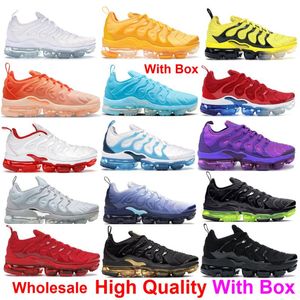 Vapor TN Plus High Quality Running shoes Wholesale Darth Maul Red Triple Black University Blue Nerf Knicks Yolk Men Women With Box Trainers Barely Volt Bone Spirit