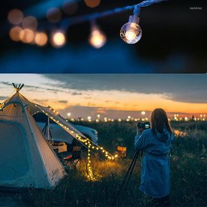Luzes noturnas acampamento ao ar livre atmosfera de tenda leve pendurada acampamento decorativo string usb de