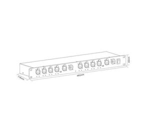 Stage Lighting Multiple Snstallation Methods 8DX2FU Distribut￶r