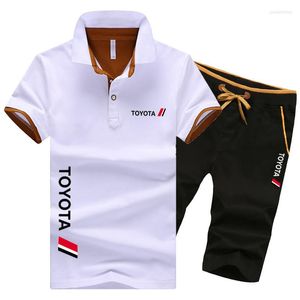 TRACKSUITS MÄNS KORT SSLEEVED T-shirt Shorts Set 2-Piece Summer Sportwear Casual Shirt Sports 2022