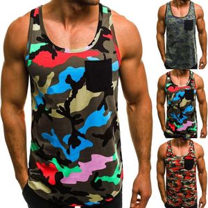 Tanques masculinos camisetas lisam pacote masculino de primavera masculina Top casual Camuflagem de praia o pescoço de poliéster de poliéster Men de manga longa camisa