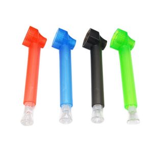 Smoking Colorful Plastic Portable DIY Dry Herb Tobacco Filter Waterbottle Bong Down Stem Innovative Design Cigarette Holder Handpipes High Quality DHL