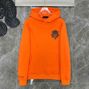 Hoodies Hoodies, der Flagship-Store der Ficial-Website Chaopai Fucluoxin Ch. Limited to Genuine Orange Flowered Rattan Sword Bedruckter Kapuzenpullover