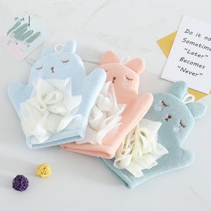 Wash Gloves Multifunction Cartoon Baby Bath Brush Kids Infant Bathroom Brush Soft Sponge Body Clean Brushes Shower Accessories 20220831 E3