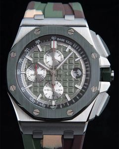 Topkwaliteit 26400 Montre de Luxe Men Watches 3126 Automatische timing machinebeweging horloges rubberriem dubbelzijdige saffierlens /2007