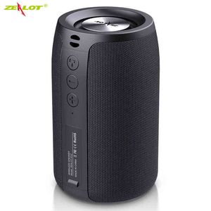 Taşınabilir Hoparlörler Zealot S32 Kablosuz Bluetooth Hoparlör Mini Taşınabilir HIFI Subwoofer Hoparlör FM Radyo Sütun Desteği TF TWS USB Flash Drive T220831