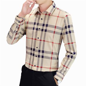 4XL Формальные Рубашки оптовых-Мужские платья рубашки бизнес повседневная клетчатая рубашка формальная рабочая одея
