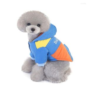 Dog Apparel Pet Winter Coat Thickening Hooded Outdoor Clothing Long Sleeve Padded Jacket Windproof Outfit amp