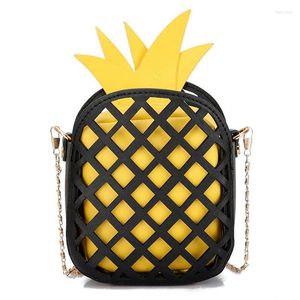 Borse da sera Borsa a tracolla piccola a forma di ananas a forma di frutta carina per ragazze Adolescente Donna Borsa a tracolla da donna