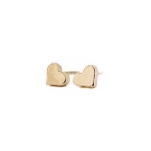 peach heart stud earrings compound new fashion women's earring lovely wholesale