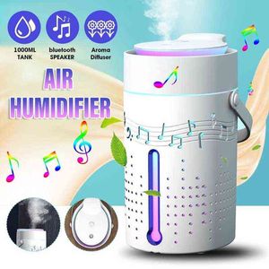 Tragbare Lautsprecher Bluetooth-Lautsprecher LED-Luftbefeuchter Ultraschall-Nebel-Aroma-Diffusor-Reiniger T220831