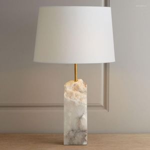 Lampade da tavolo Lampada in marmo nordico Soggiorno moderno Camera da letto Comodino Studio Decorazione letto