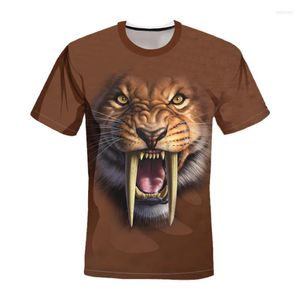 Men's T Shirts 3D Animal Tiger Shirt Men Casual Hunting Tshirt Women Field Wildlife Hip Hop Camouflage Clothes Interesting Loose