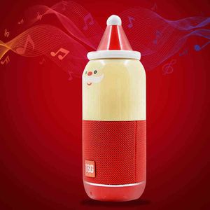 Портативные динамики TG520 Рождественская мода Smart Portable Bluetooth -динамик мини -беспроводной колонны музыкальный центр громкоговоритель TF FM для новогоднего подарка T220831