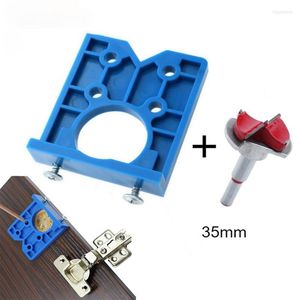 Professional Hand Tool Sets 35mm Hinge Drilling Jig Concealed Guide Hole Locator Woodworking Opener Door Cabinet Accessories