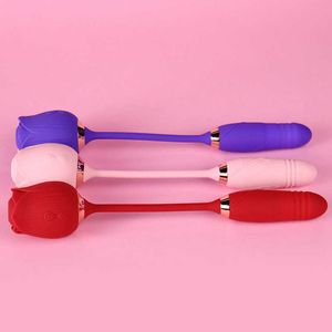 Rose Toy Vibrator Female Dildo for Women Clit Sucker Clitoris Stimulator Mimic Finger Wiggling Adults Goods Sex Toys