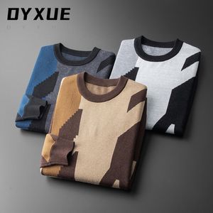 Kvinnors tröjor Designer High-End Autumn Winter Round Neck Sticked Base Sweater Brand Casual Fashion Interior Warm Pullover Sweater Men Korean