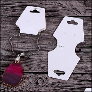 Tags Price Tags Card 16 Style Black/White/Kraft Stud Earring Card Necklace Different Size Bracelet Hang Tag Jewelry Displ Mjfashion Dh8Fq