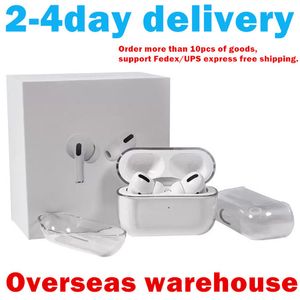 For Apple Airpods pro airpod Headphone Accessories Solid TPU Silicone Protective Earphone Cover Wireless Charging Shockproof Case