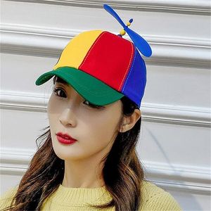 Moda kolorowy bambusowy Dragonfly Patchwork Baseball Cap Cap Helicopter Hopeller Funny Adventure Dad Hat Snapback Hat 20220831 E3