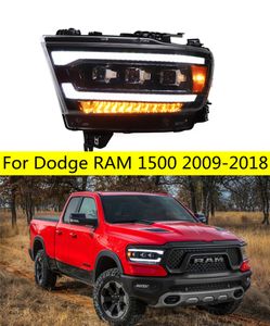 Dodge Ram için Araba Stil Farları 1500 20 09-20 18 RAM2500 LED Günlük Işıklar Yüksek Işın Dinamik Dönüş Sinyali