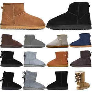 men women Boots Smooth Winter Ankle Half Black Grey Plate-forme mens fashion platform boot shoes