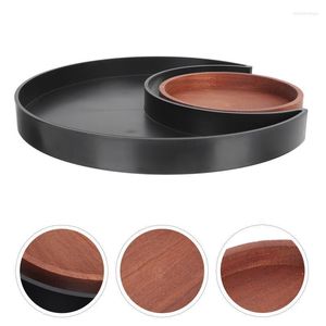 Fragrance Lamps 1 Set Of Decorative Stone Essential Oil Display Tray Moon Shape Decor