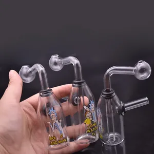 Курение аксессуаров Оптовая съемная стеклянная вода Dab Rig Bongs мини -бутылка.