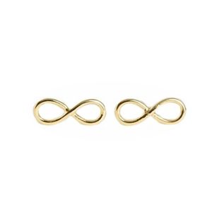 infinity compound stud earrings new fashion women's lovely stud earring wholesale gift