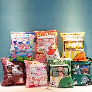 2022 Peluche Bambole di peluche Simpatico cuscino per snack Un sacchetto di cuscini di coniglietto di peluche regalo per bambini