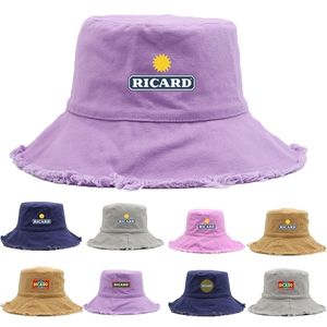 Cappelli a tesa larga Anello solitario Cappelli a tesa larga Donna Estate RICARD Secchiello Donna Bob Ricard Pesca in spiaggia Sport all'aria aperta Tirare su Pescatore Panama all'ingrosso