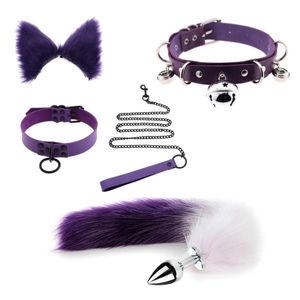 Articoli di bellezza 5 pezzi / set Gioco per adulti in peluche BDSM Set sexyx Kit di giocattoli cosplay per coppie da donna