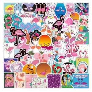 100Pcs Flamingo Stickers Skate Accessories Waterproof Vinyl Sticker for Skateboard Laptop Luggage Water Bottle Car Decals Kids Gifts Toys